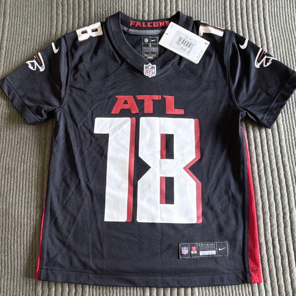 Nike Atlanta Falcons Kirk Cousins #18 NFL Jersey Black Children’s Size S-8